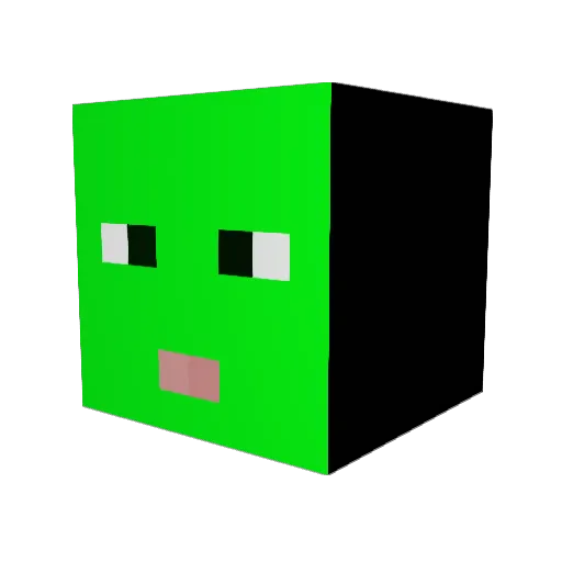 jambros Minecraft avatar head, 3D render