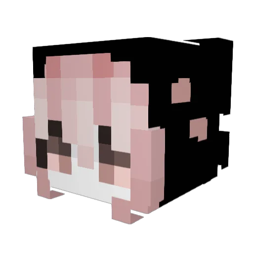 jamcat999 Minecraft avatar head, 3D render