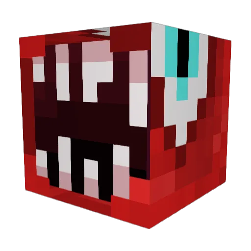jamchang Minecraft avatar head, 3D render