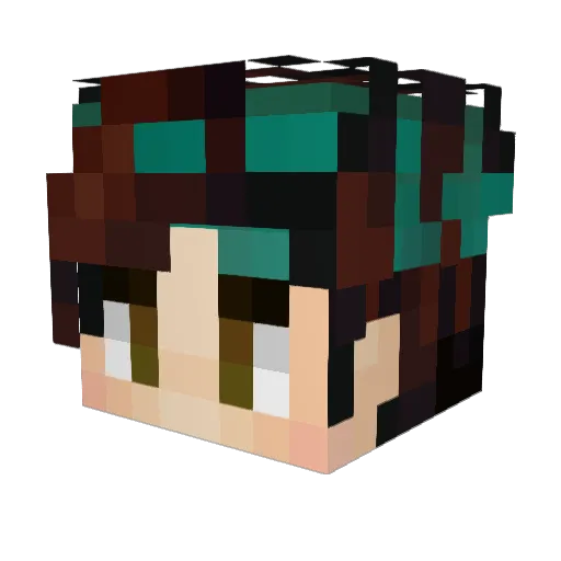 jamcoffee Minecraft avatar head, 3D render