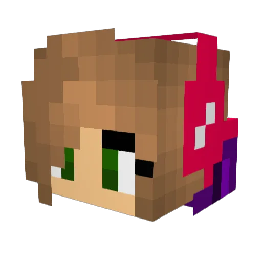 jamelia1 Minecraft avatar head, 3D render