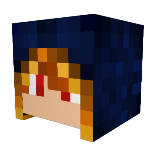 jamelip4 Minecraft avatar head, 3D render