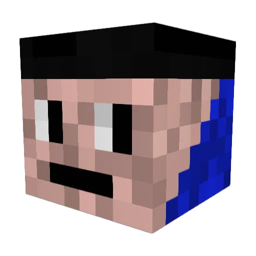 jamepic22 Minecraft avatar head, 3D render