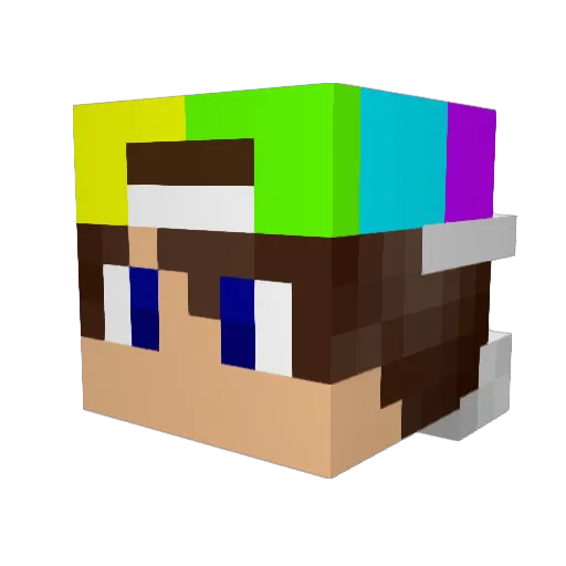 jamersteehee Minecraft avatar head, 3D render