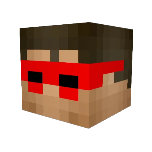james172413 Minecraft avatar head, 3D render