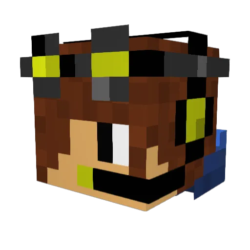 james2106 Minecraft avatar head, 3D render