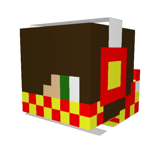 james814 Minecraft avatar head, 3D render