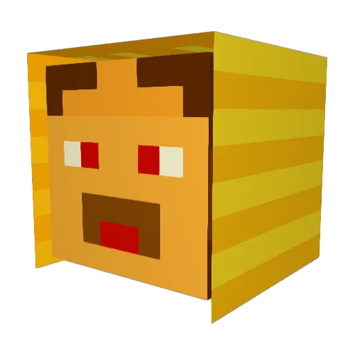 james_parsonage Minecraft avatar head, 3D render