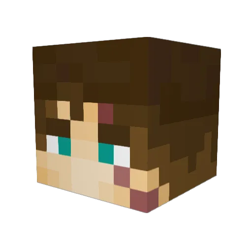 jamesar Minecraft avatar head, 3D render