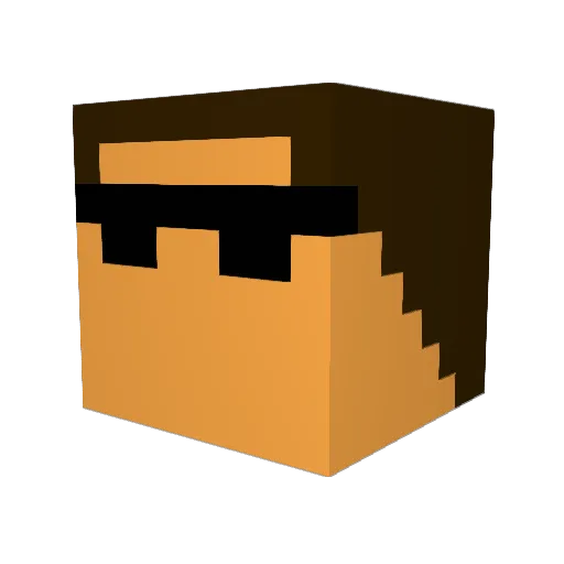 jamesbond344 Minecraft avatar head, 3D render