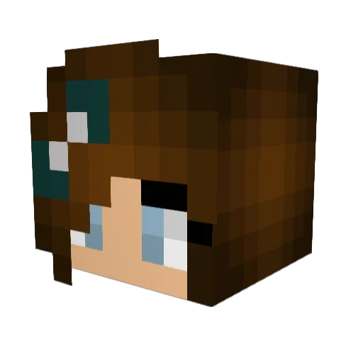jamesbondtheboss Minecraft avatar head, 3D render