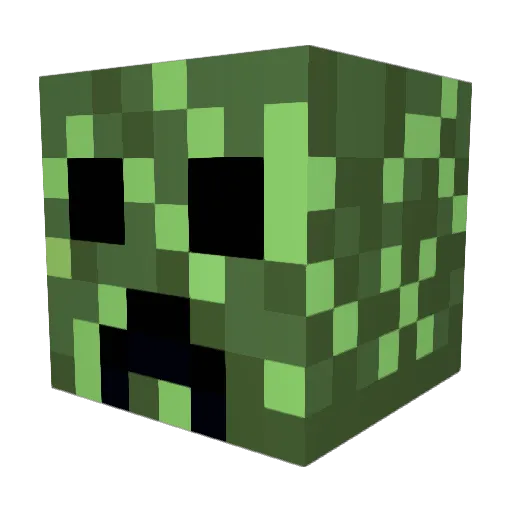 jameschloe Minecraft avatar head, 3D render