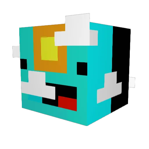 jamescook101 Minecraft avatar head, 3D render