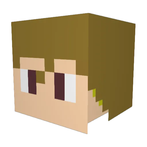jamesharryxbox Minecraft avatar head, 3D render