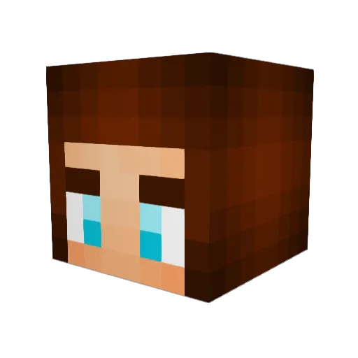 jamesheff Minecraft avatar head, 3D render