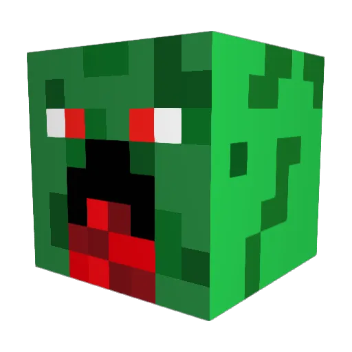 jameskinsey1 Minecraft avatar head, 3D render