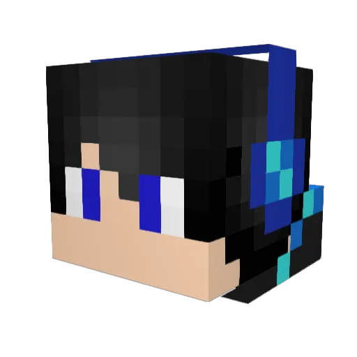 jamesman18 Minecraft avatar head, 3D render