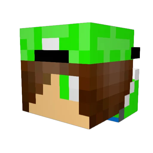 jamesmaster38 Minecraft avatar head, 3D render