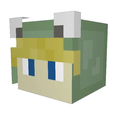jamesscats Minecraft avatar head, 3D render