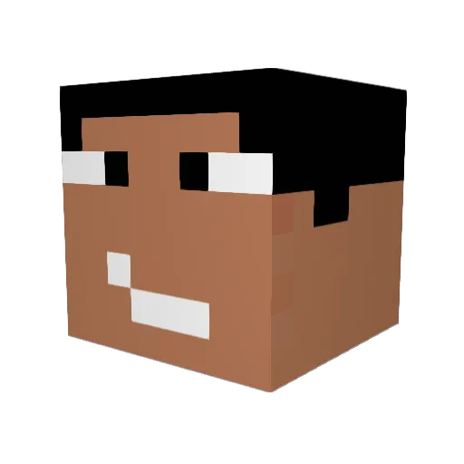 jamestar1999 Minecraft avatar head, 3D render
