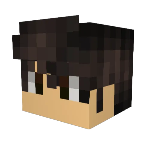 jamesthedwarf1 Minecraft avatar head, 3D render