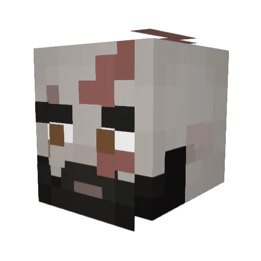 jameswalle Minecraft avatar head, 3D render