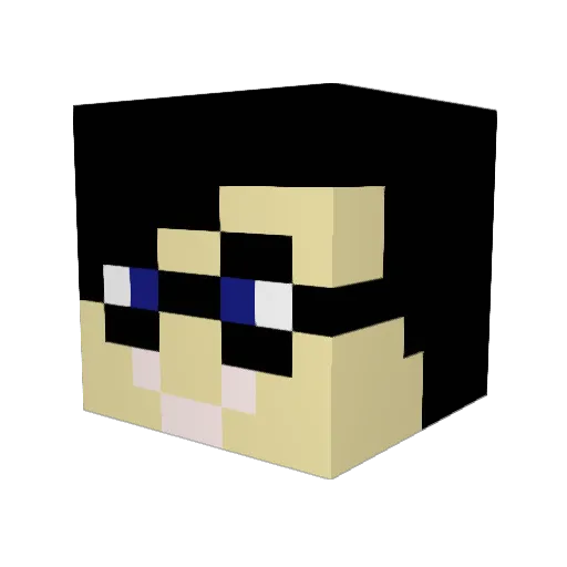 jamesy6910 Minecraft avatar head, 3D render