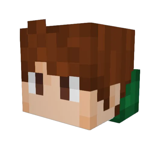 jami250 Minecraft avatar head, 3D render