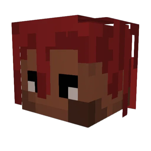 jamiebootman Minecraft avatar head, 3D render