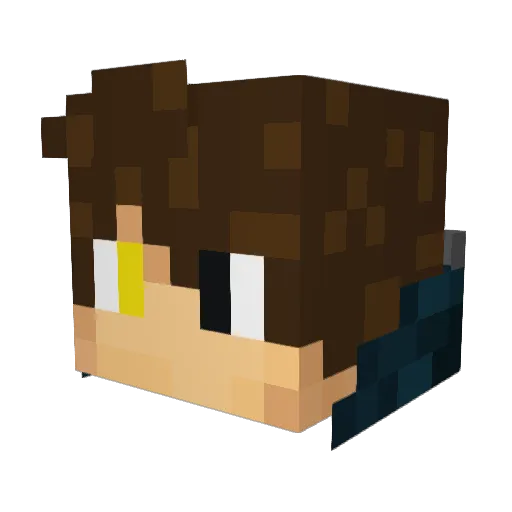jamiehickson1 Minecraft avatar head, 3D render