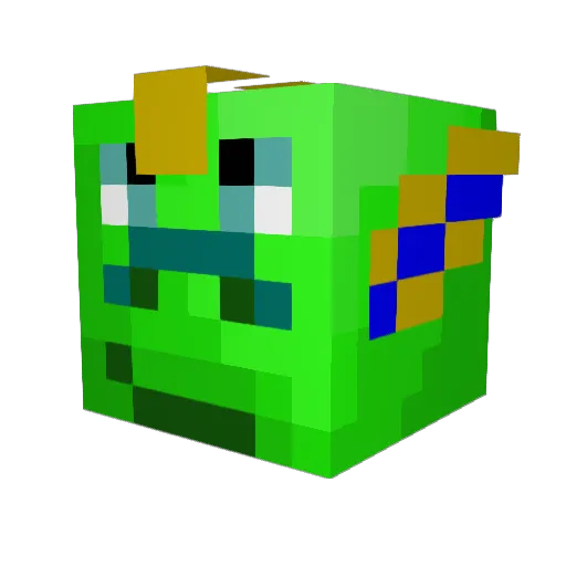 jamiejam Minecraft avatar head, 3D render