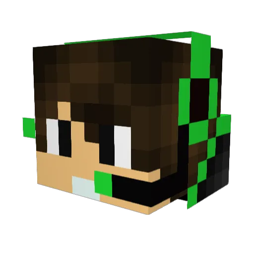 jamiek_08 Minecraft avatar head, 3D render
