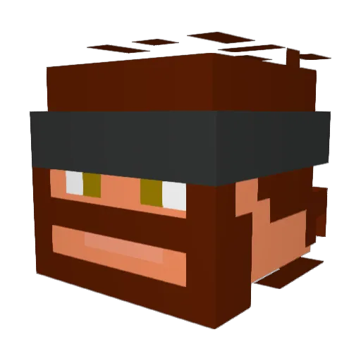 jamiem1 Minecraft avatar head, 3D render