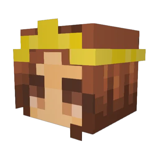jamieruwen Minecraft avatar head, 3D render