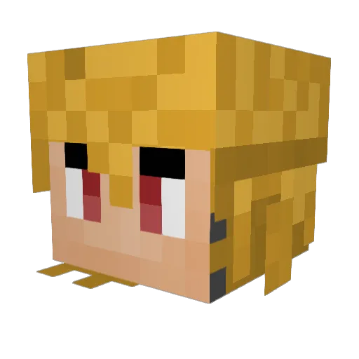 jamiet9 Minecraft avatar head, 3D render