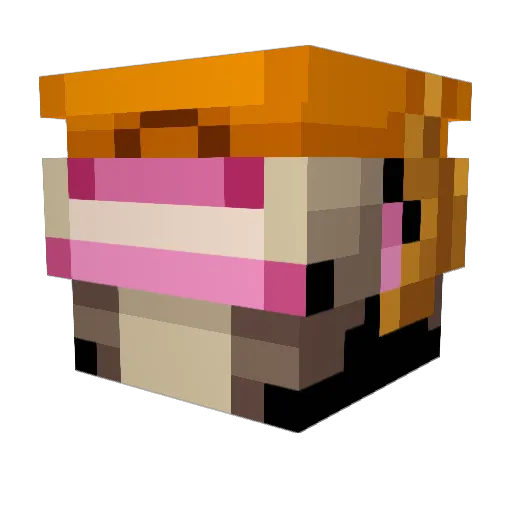 jamira Minecraft avatar head, 3D render