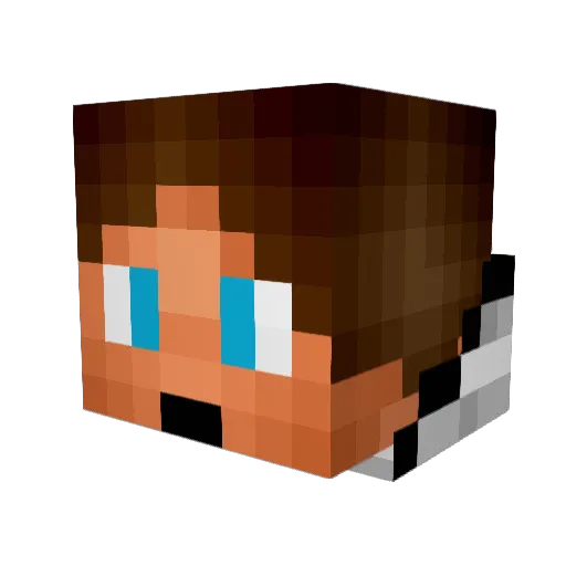 jamjacky Minecraft avatar head, 3D render