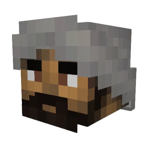jamlough Minecraft avatar head, 3D render