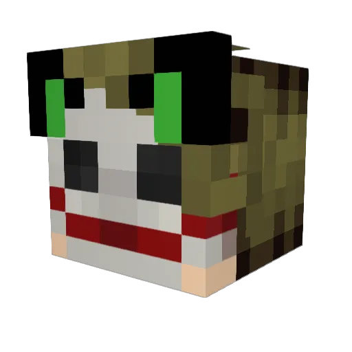 jammaboob Minecraft avatar head, 3D render