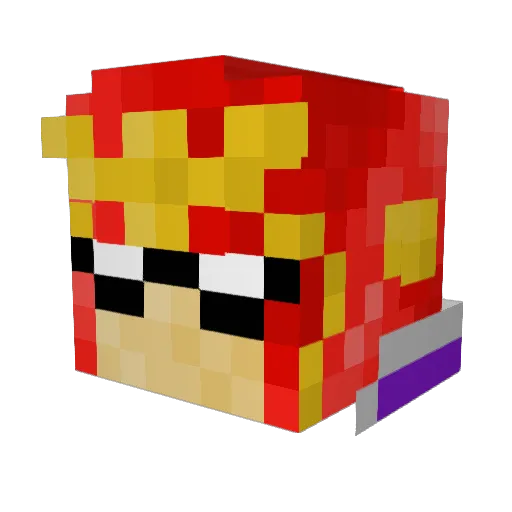 jamman1105 Minecraft avatar head, 3D render