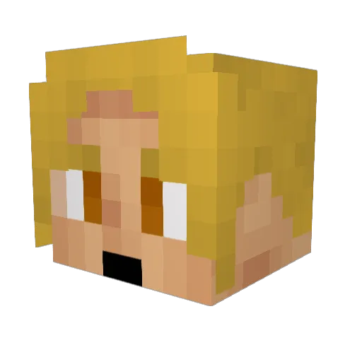 jammhammer Minecraft avatar head, 3D render