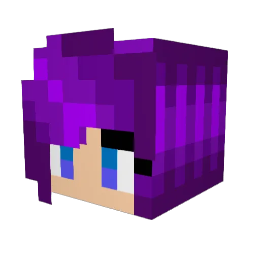 jamminecraftie Minecraft avatar head, 3D render