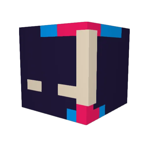 jammur08 Minecraft avatar head, 3D render
