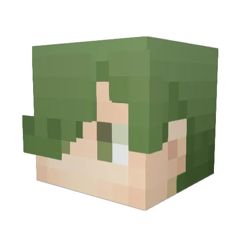 jammy007 Minecraft avatar head, 3D render