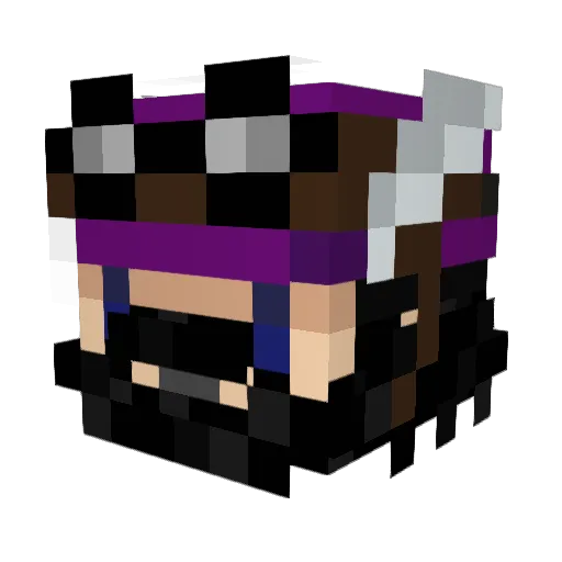 jammybobbob Minecraft avatar head, 3D render