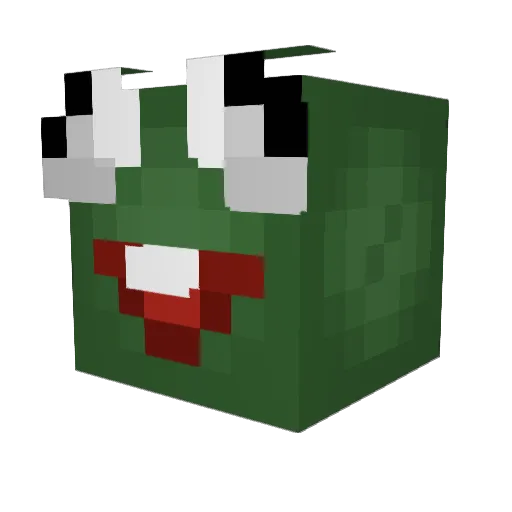 jamnchz Minecraft avatar head, 3D render