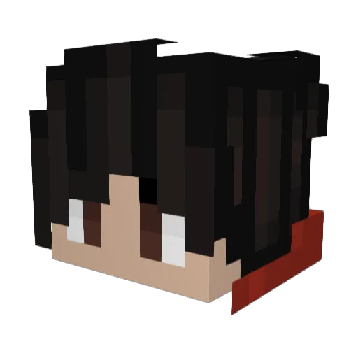 jamnique Minecraft avatar head, 3D render