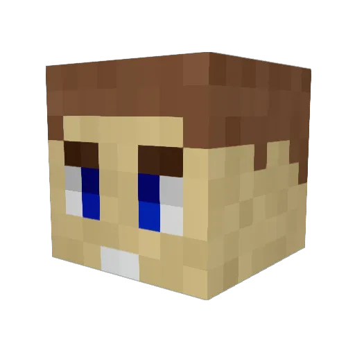 jamogaming Minecraft avatar head, 3D render