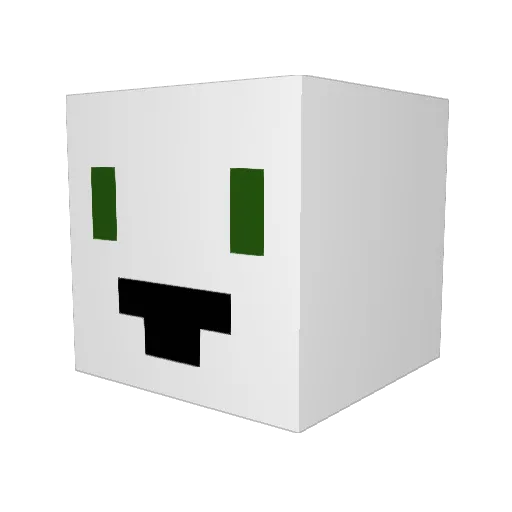 jamomi Minecraft avatar head, 3D render