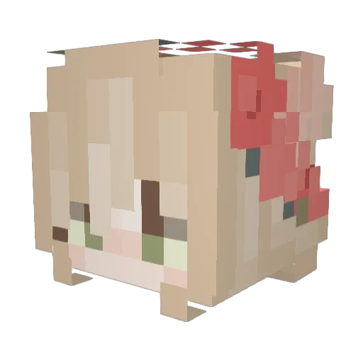 jamong_hi Minecraft avatar head, 3D render